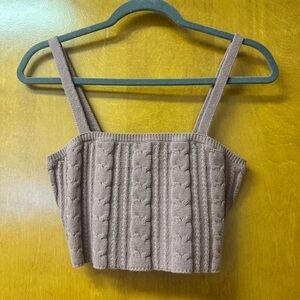 Wild Fable Mauve Knit Crop Top